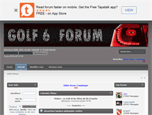 Tablet Screenshot of golf6forum.fr